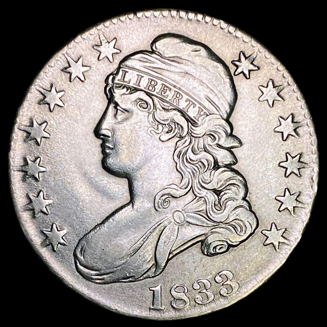 1833 Capped Bust Half Dollar CLOSELY UNCIRCULATED (1 of 2)
