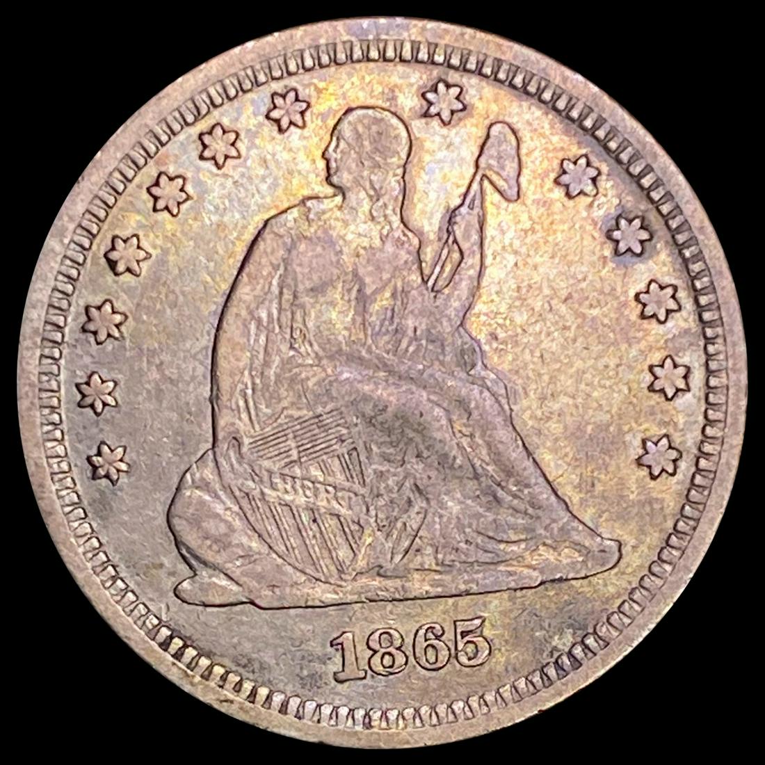1865 Seated Liberty Quarter LIGHTLY CIRCULATED (1 of 2)