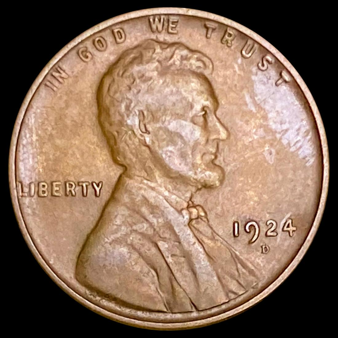 1924-D Wheat Cent CLOSELY UNCIRCULATED (1 of 2)
