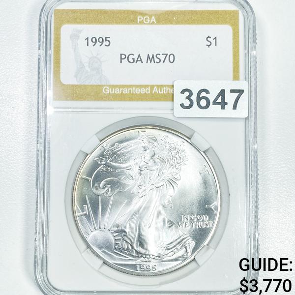 1995 Silver Eagle Dollar PGA - MS70 (1 of 2)