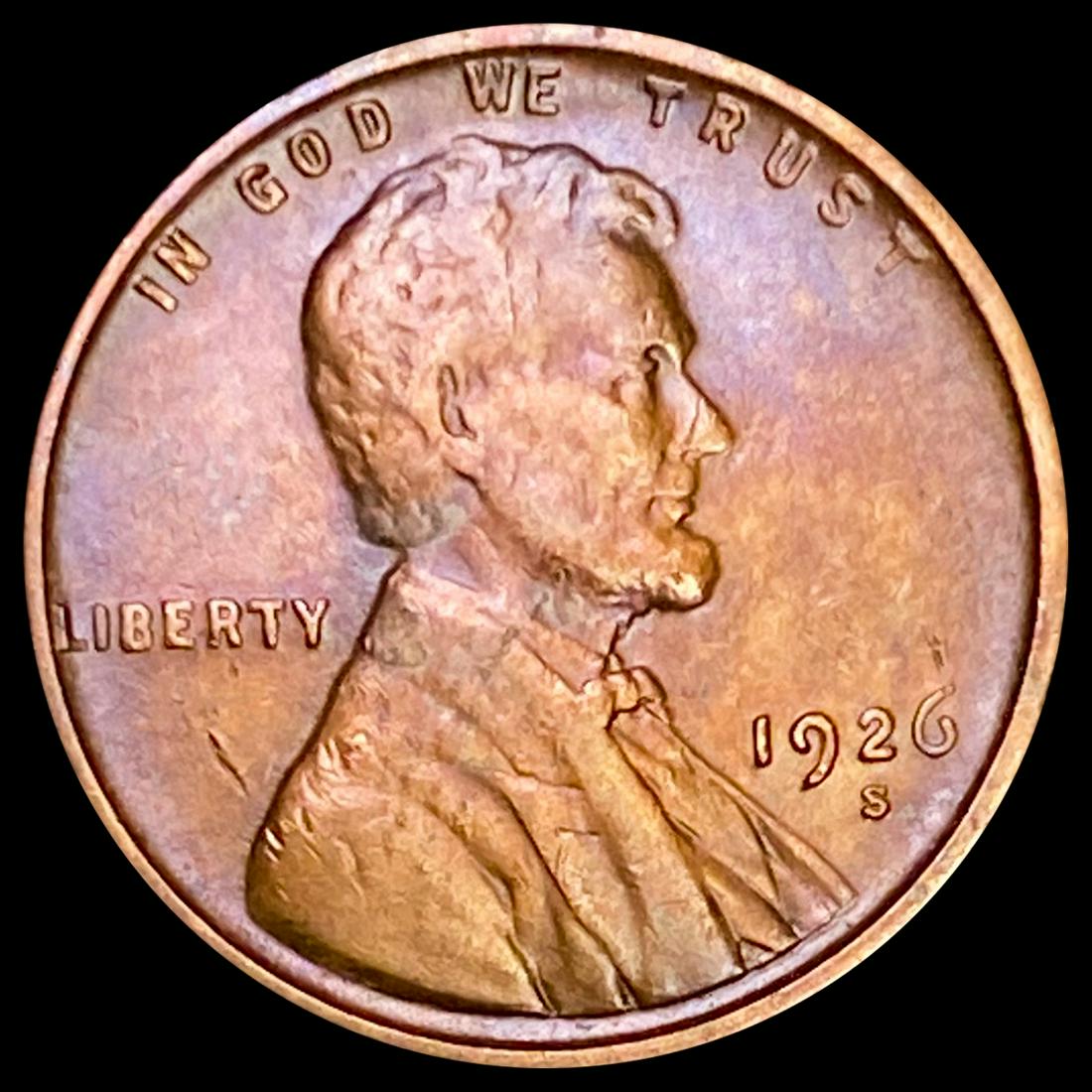1926-S Wheat Cent CLOSELY UNCIRCULATED (1 of 2)