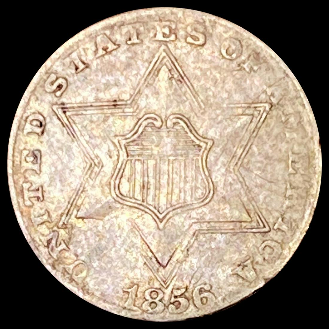 1856 Silver Three Cent NEARLY UNCIRCULATED (1 of 2)