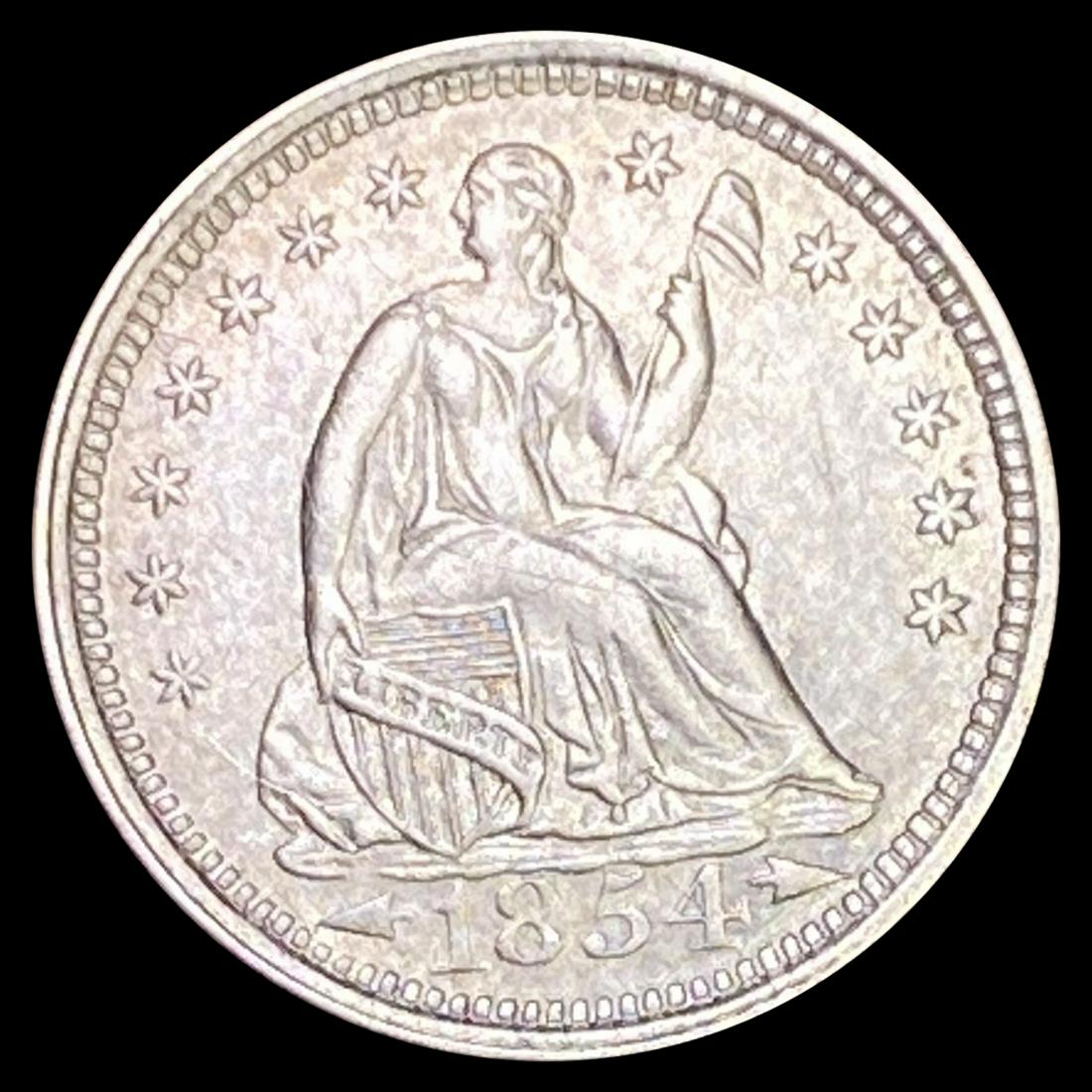 1854 Arrows Seated Liberty Half Dime UNCIRCULATED (1 of 2)
