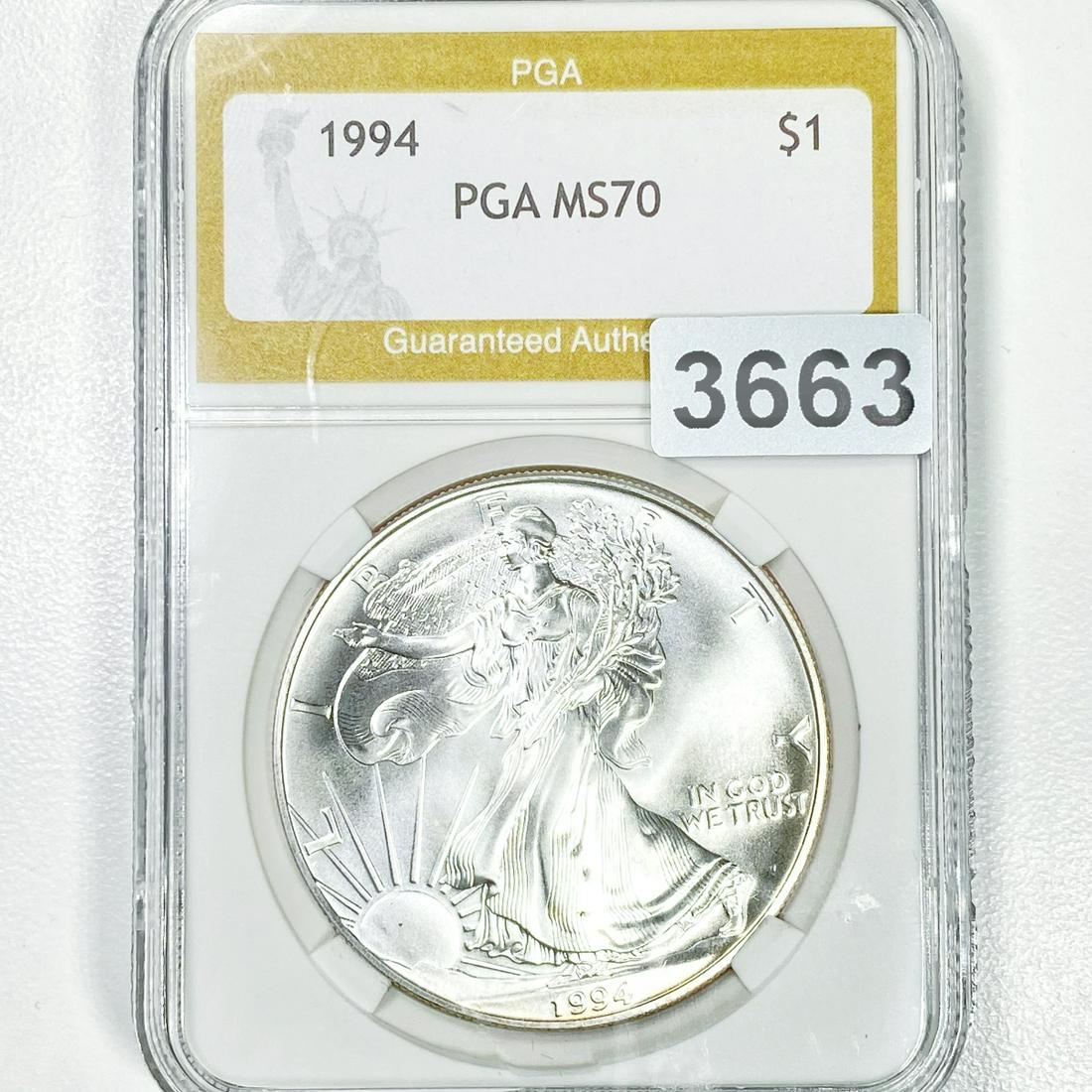 1994 Silver Eagle Dollar PGA - MS70 (1 of 2)