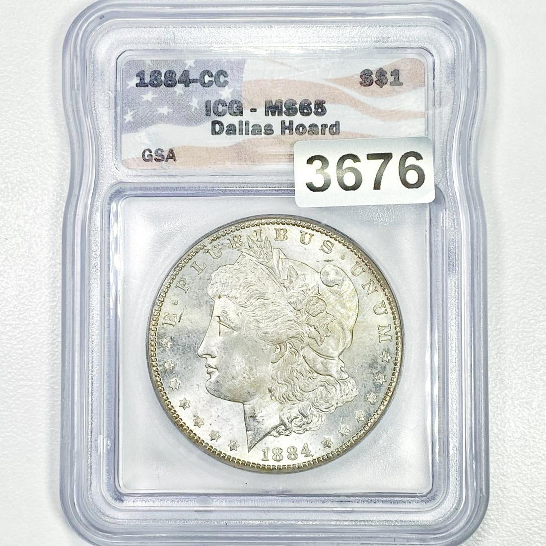 1884-CC Morgan Silver Dollar ICG - MS65 (1 of 2)