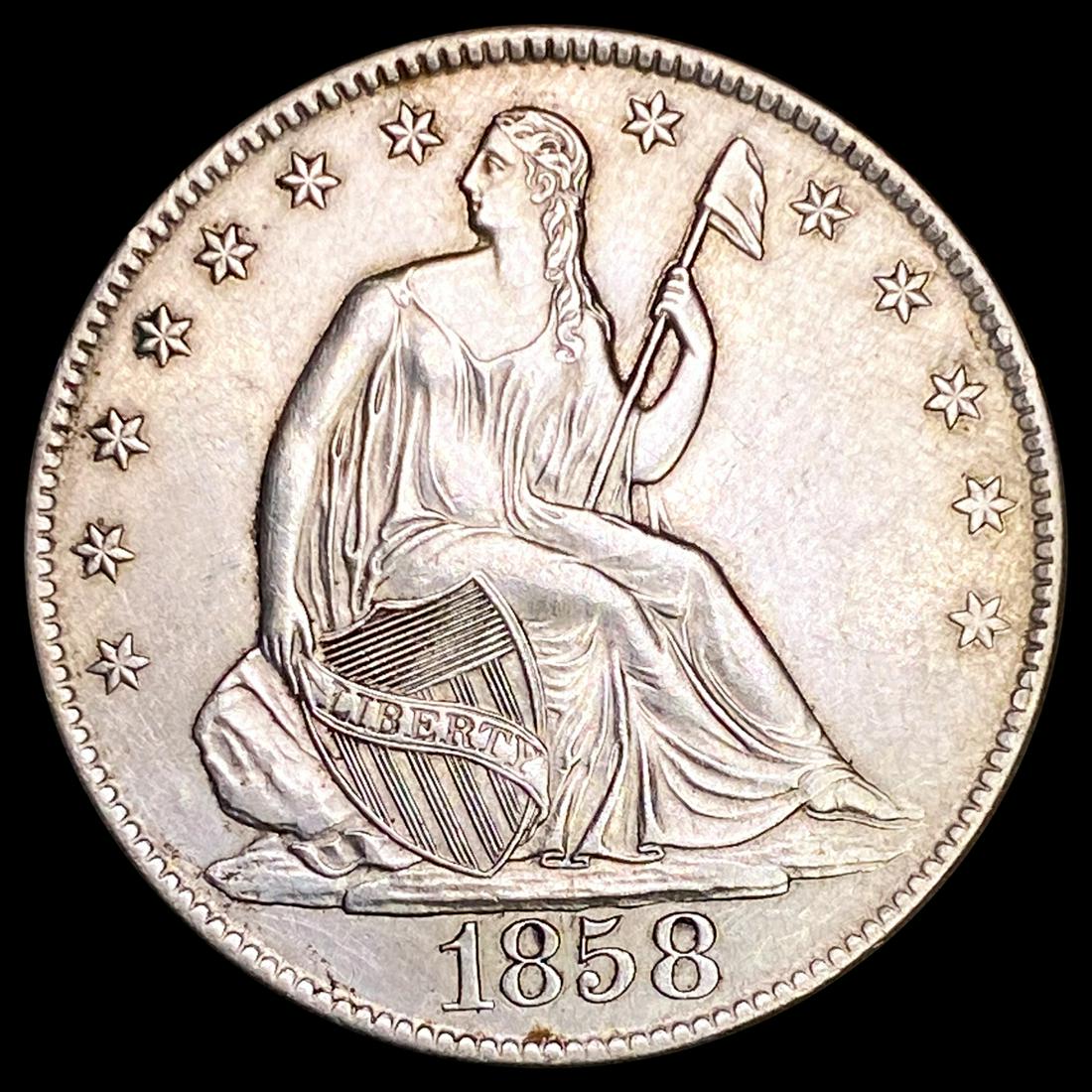 1858-O Seated Liberty Half Dollar UNCIRCULATED (1 of 2)