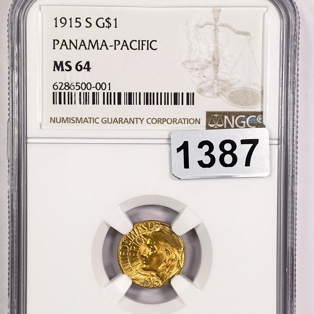 1915-S Pan Pacific Gold $1 NGC - MS64 (1 of 2)