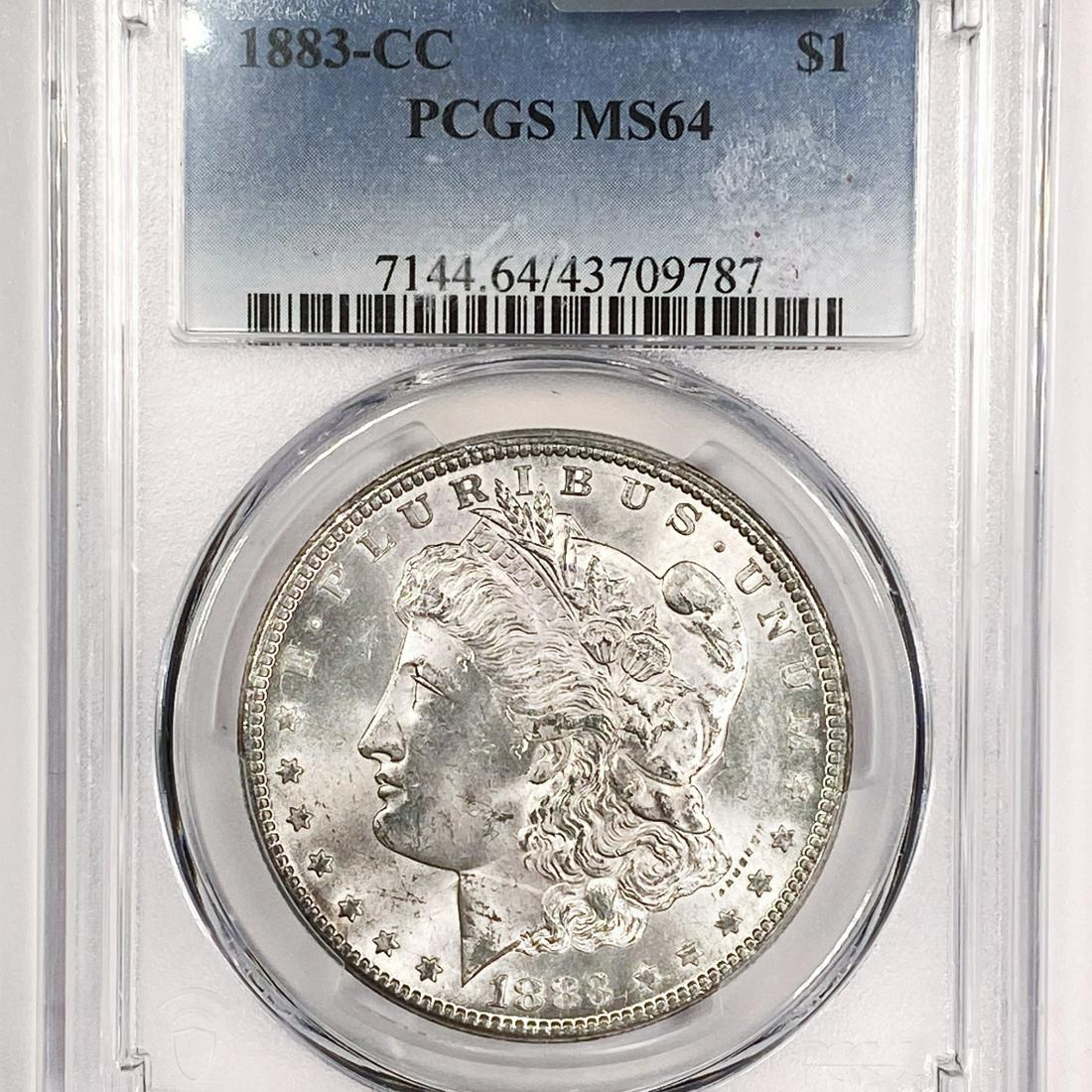 1883-CC Morgan Silver Dollar PCGS - MS64 (1 of 2)