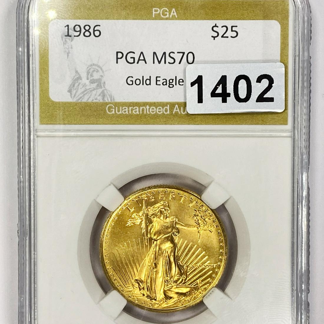 1986 $25 Gold Eagle PGA - MS70 (1 of 2)