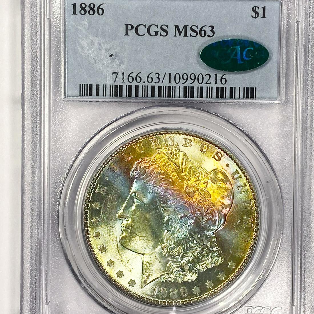 1886 Morgan Silver Dollar PCGS - MS63 CAC (1 of 2)