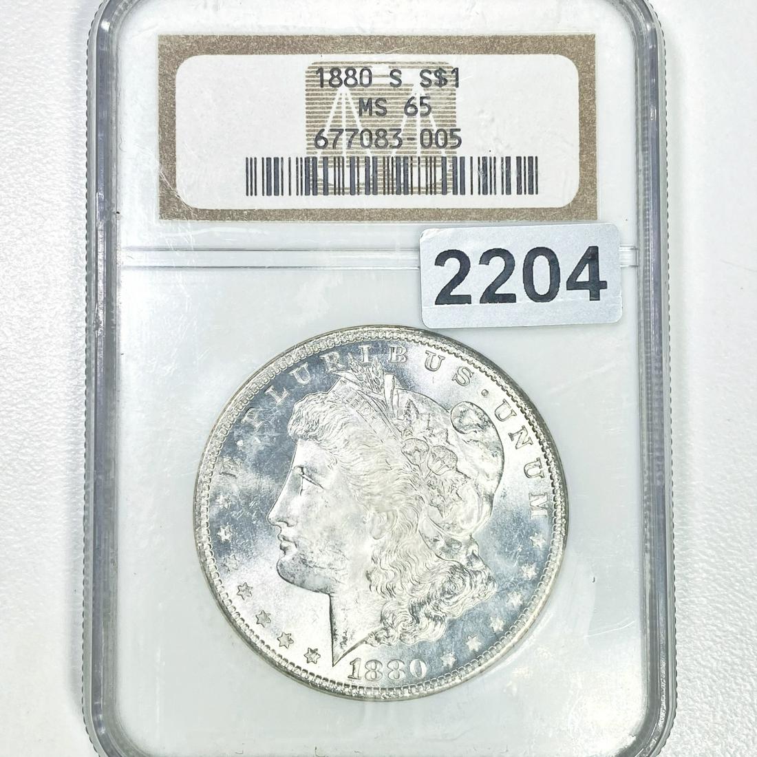 1880-S Morgan Silver Dollar NGC - MS65 (1 of 2)