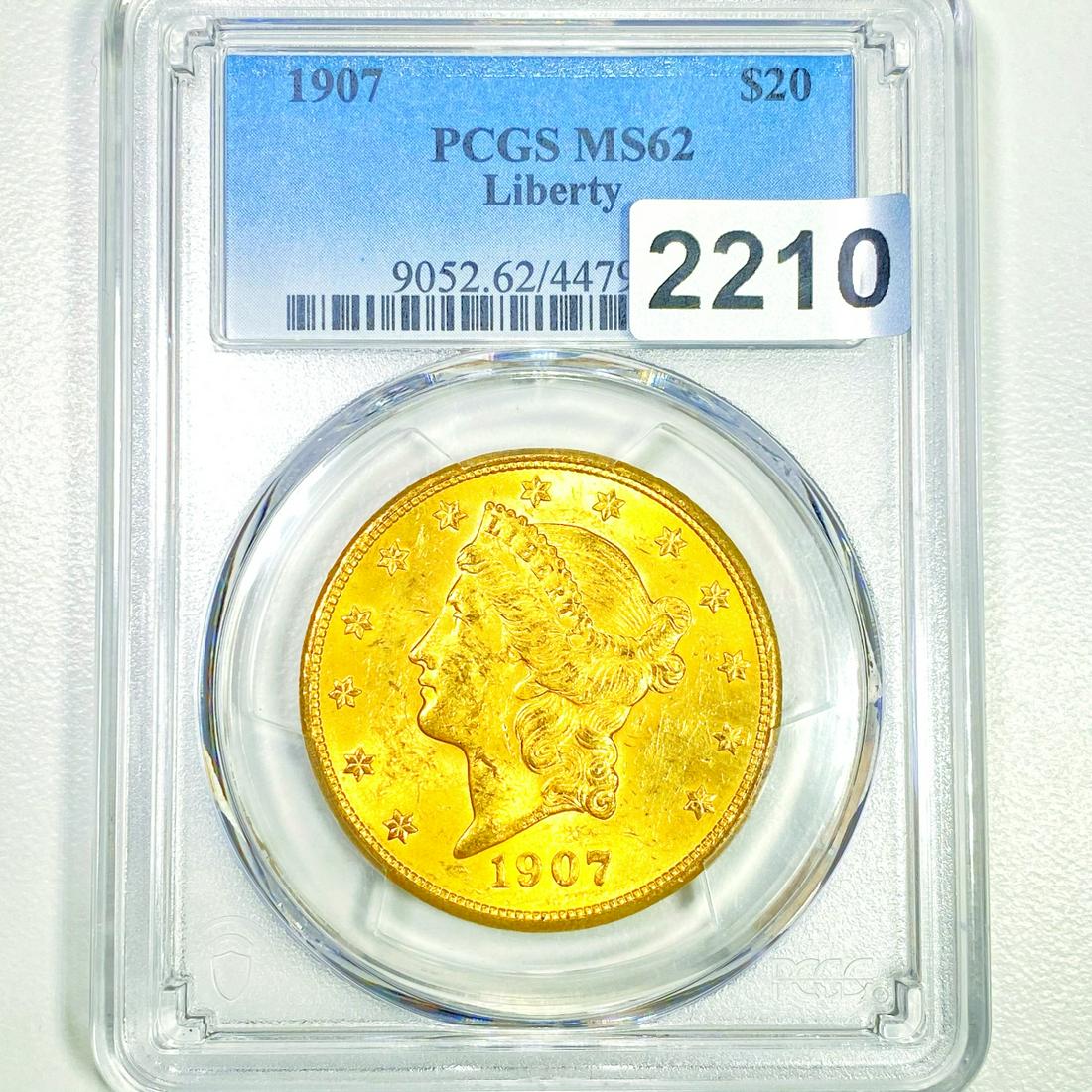 1907 $20 Gold Double Eagle PCGS - MS62 (1 of 2)