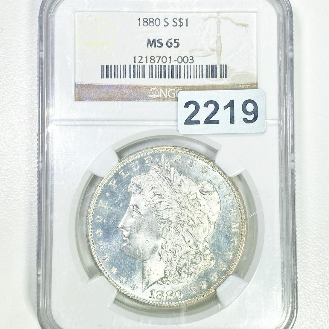 1880-S Morgan Silver Dollar NGC - MS65 (1 of 2)