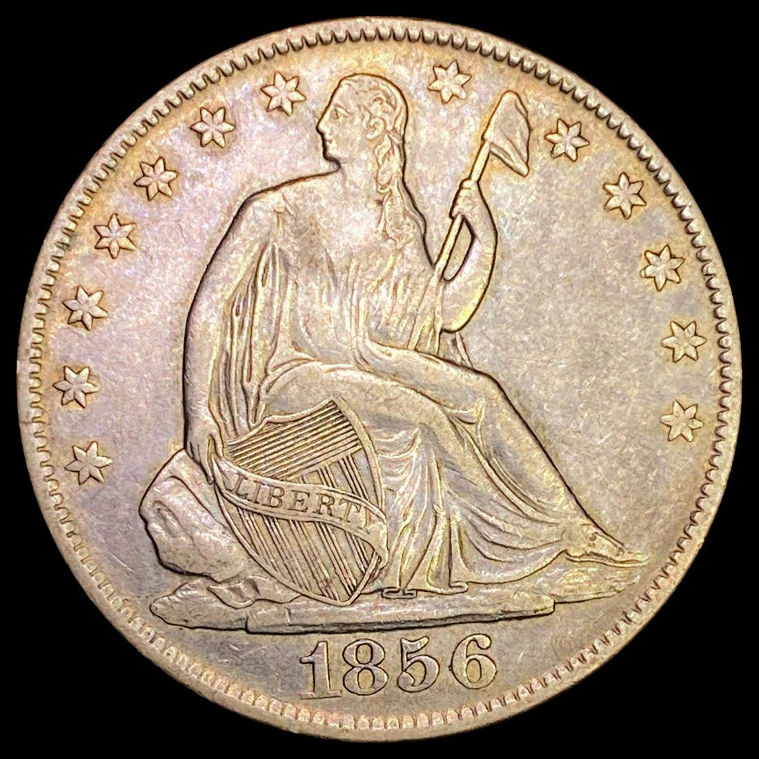 1856-O Seated Liberty Half Dollar ABOUT UNC (1 of 2)