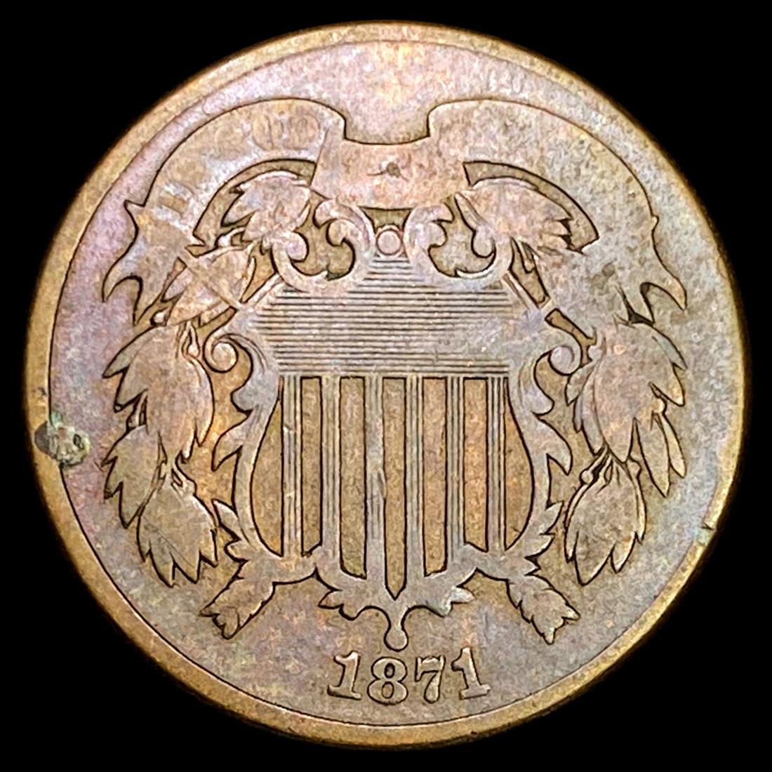 1871 Two Cent Piece LIGHTLY CIRCULATED (1 of 2)