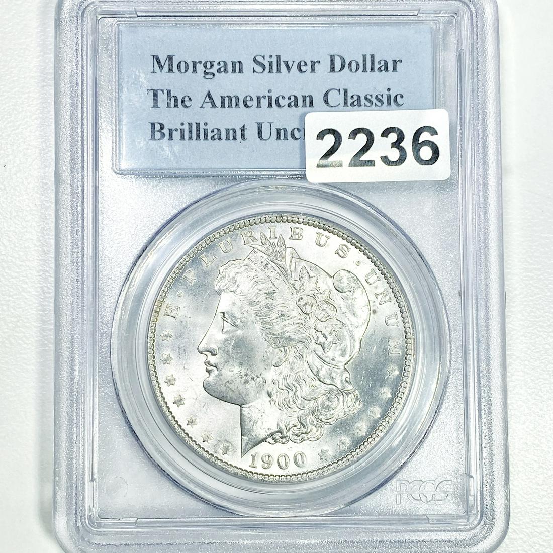1900 Morgan Silver Dollar PCGS - BU (1 of 2)