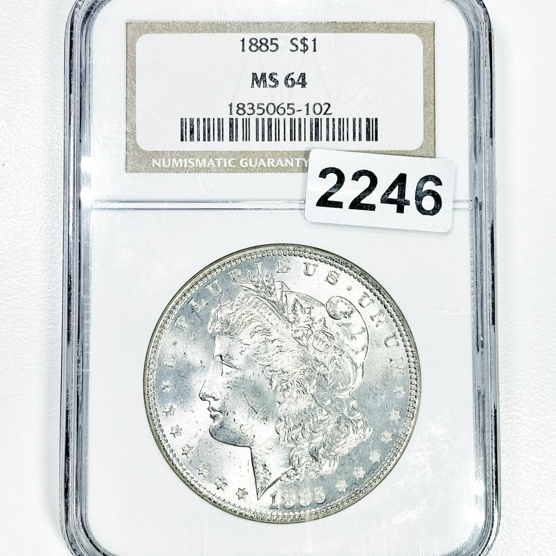 1885 Morgan Silver Dollar NGC - MS64 (1 of 2)