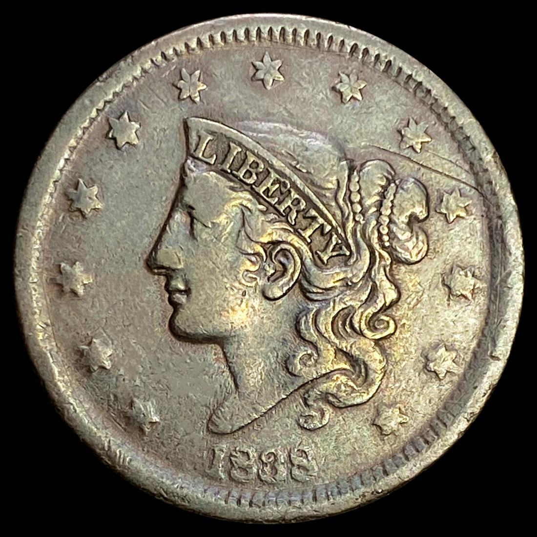 1838 Braided Hair Large Cent NEARLY UNCIRCULATED (1 of 2)