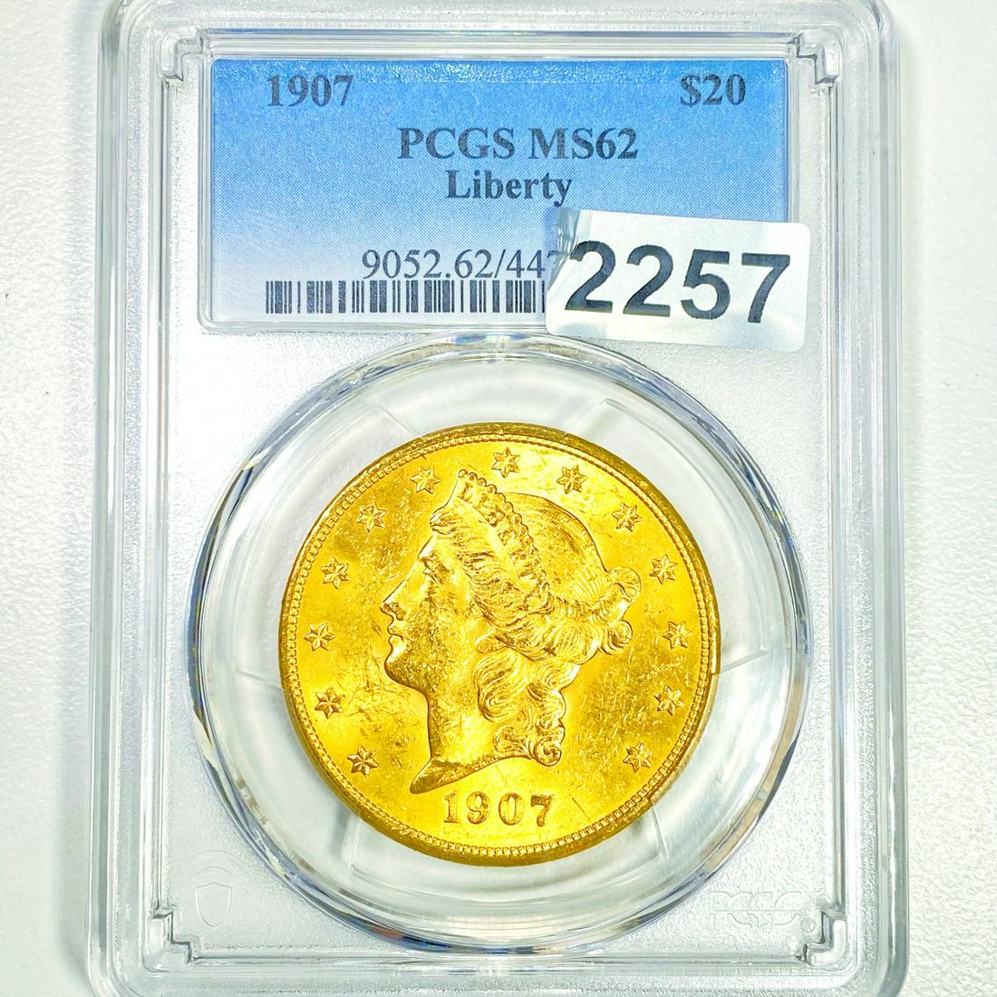1907 $20 Gold Double Eagle PCGS - MS62 (1 of 2)