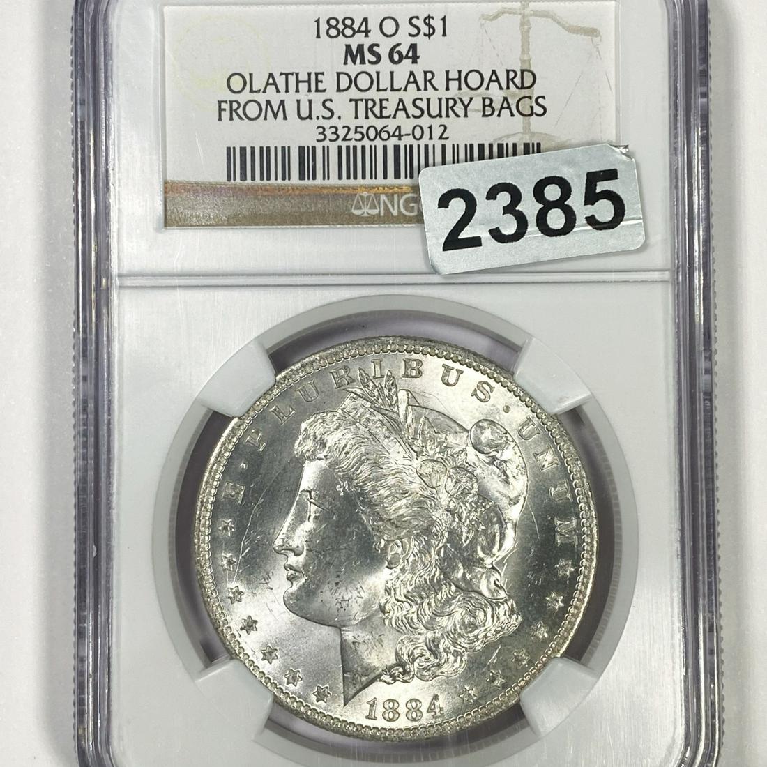 1884-O Morgan Silver Dollar NGC - MS64 Olathe (1 of 2)