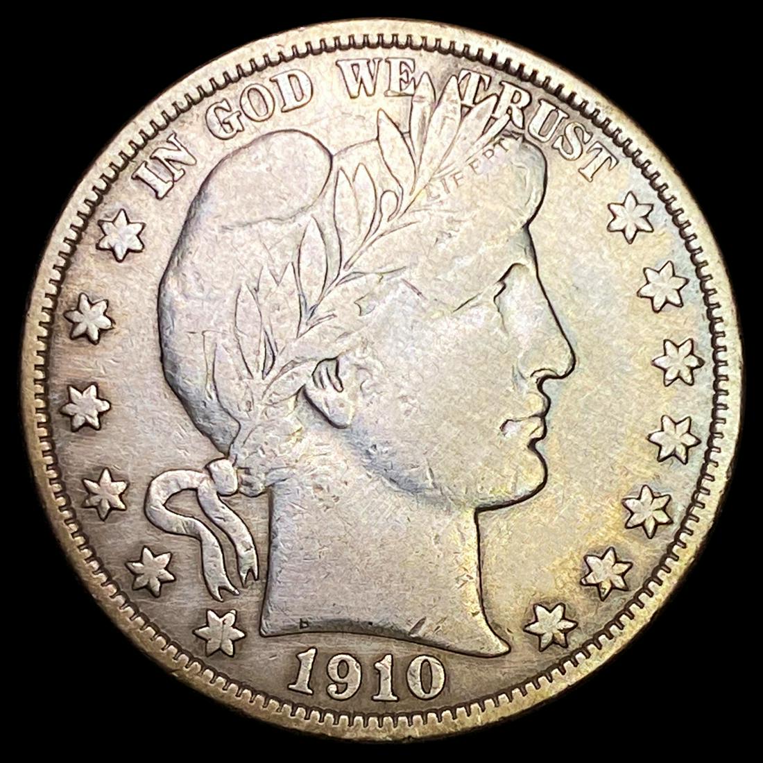 1910 Barber Half Dollar ABOUT UNCIRCULATED (1 of 2)