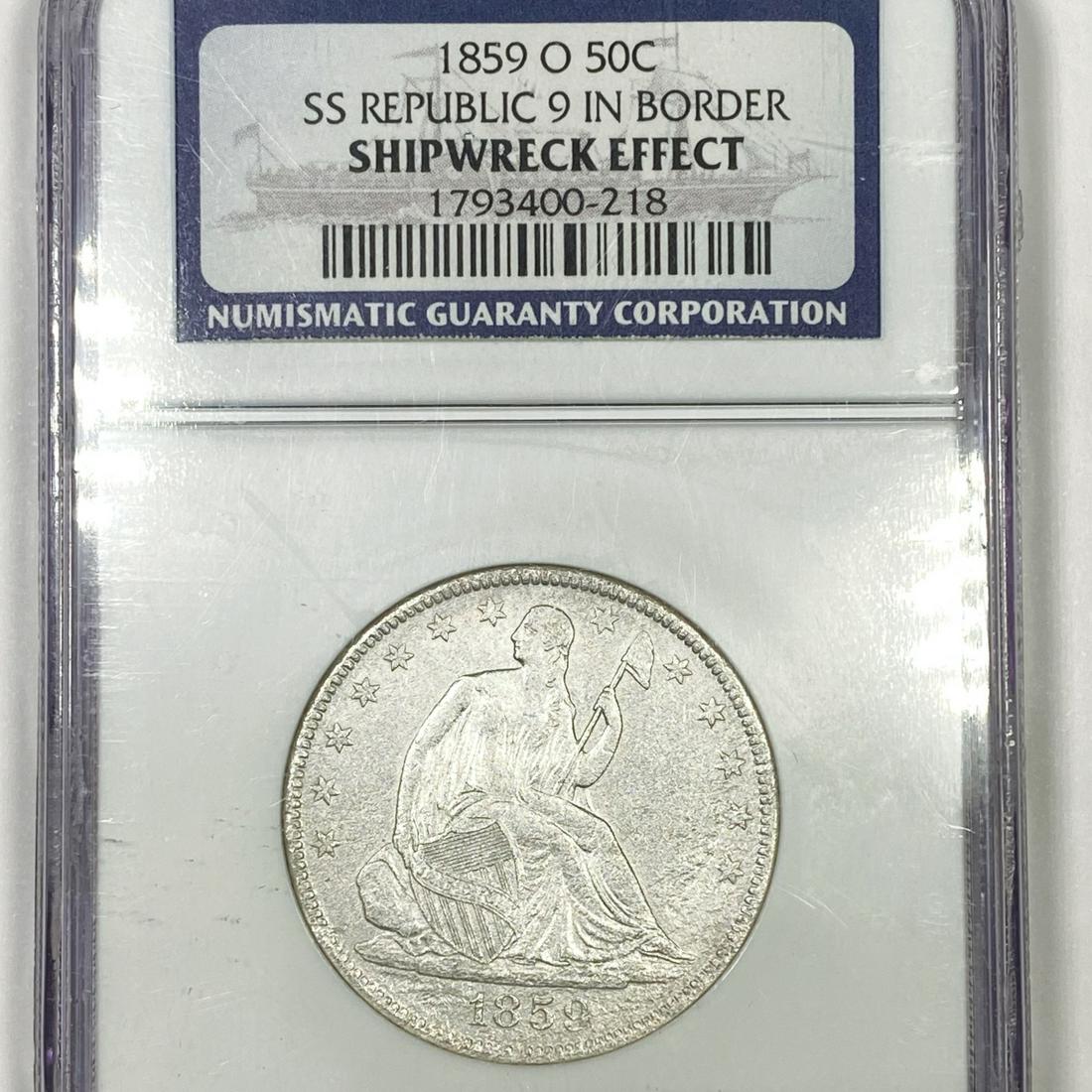 1859-O Seated Liberty Half Dollar NGC - Shipwreck (1 of 2)