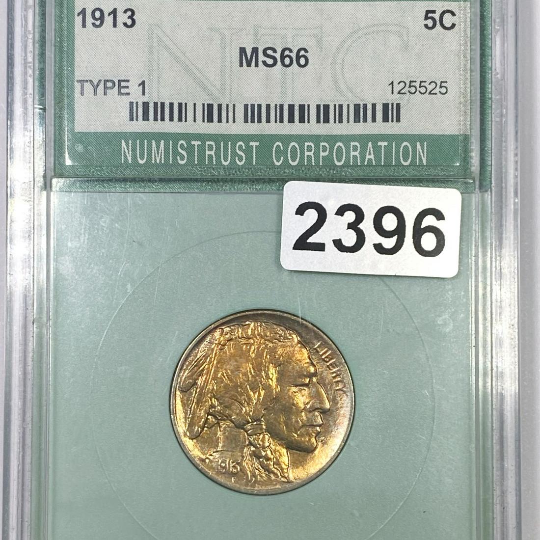 1913 Type 1 Buffalo Nickel NTC - MS66 (1 of 2)
