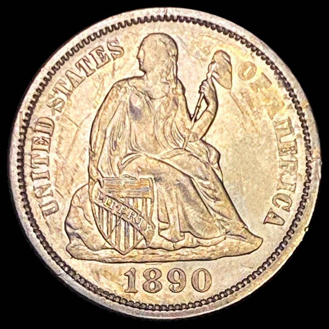 1890 Seated Liberty Dime UNCIRCULATED (1 of 2)