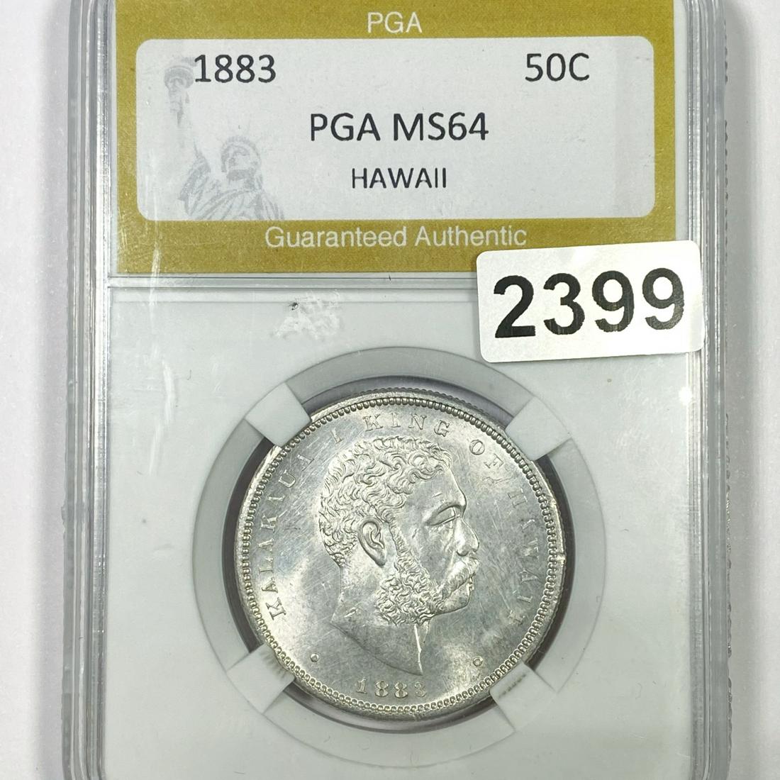 1883 Kingdom of Hawaii Half Dollar PGA - MS64 (1 of 2)