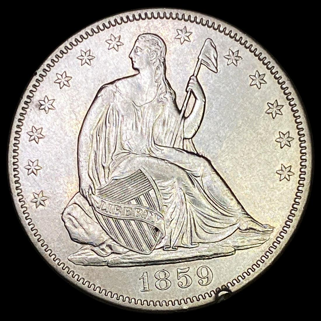 1859 Seated Liberty Half Dollar UNCIRCULATED (1 of 2)