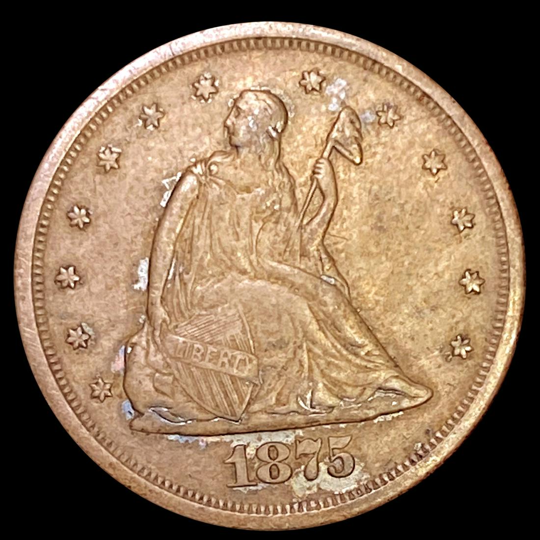 1875-S Twenty Cent Piece LIGHTLY CIRCULATED (1 of 2)