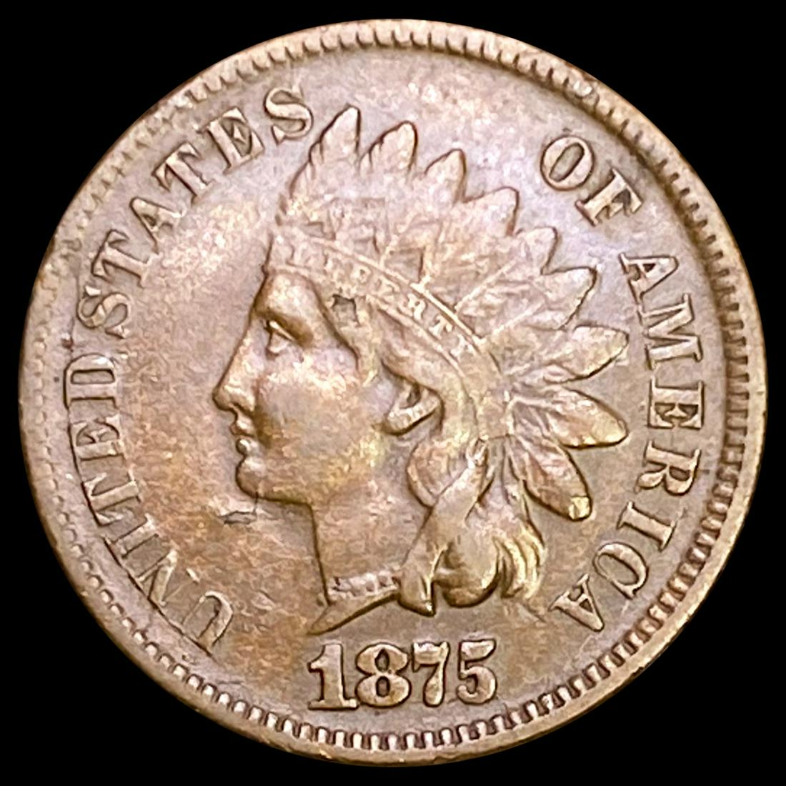 1875 Indian Head Cent CLOSELY UNCIRCULATED (1 of 2)