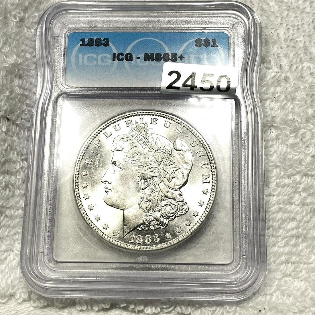 1883 Morgan Silver Dollar ICG - MS65+ (1 of 2)