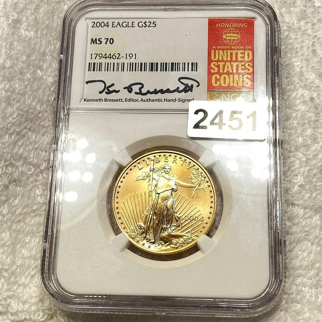 2004 $25 Gold Eagle NGC - MS70 (1 of 2)