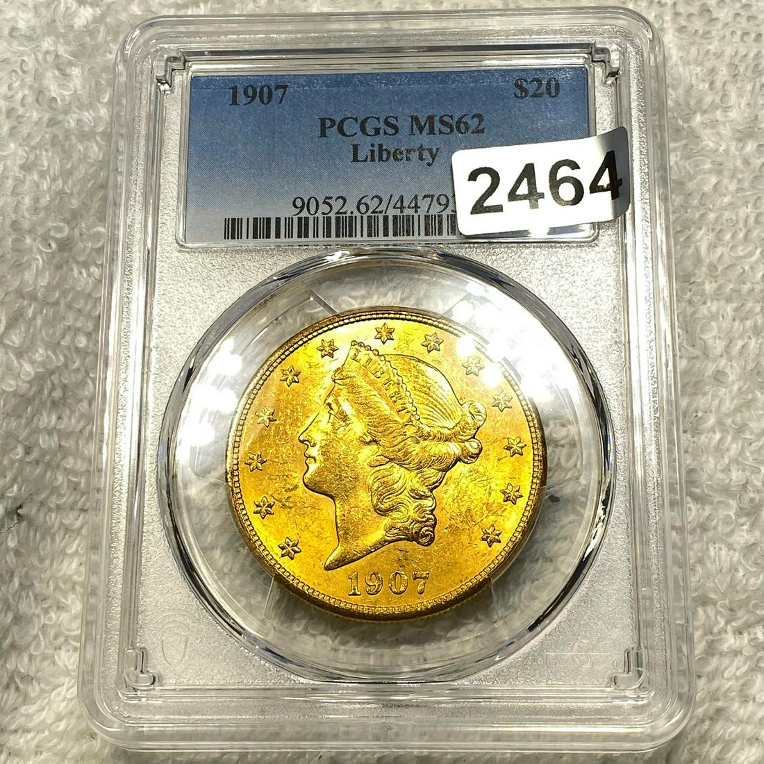 1907 $20 Gold Double Eagle PCGS - MS62 (1 of 2)