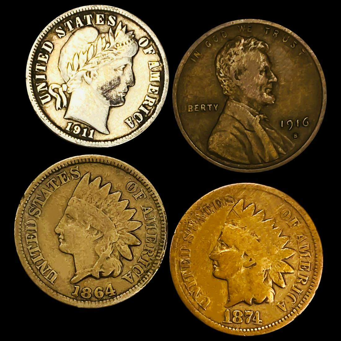 Misc Coins, x4 UNCIRCULATED (1 of 2)