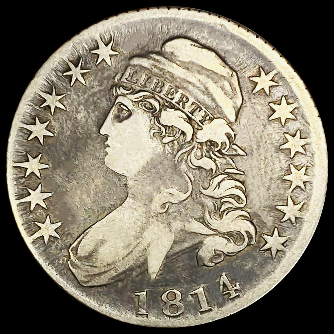 1814 Capped Bust Half Dollar NICELY CIRCULATED (1 of 2)