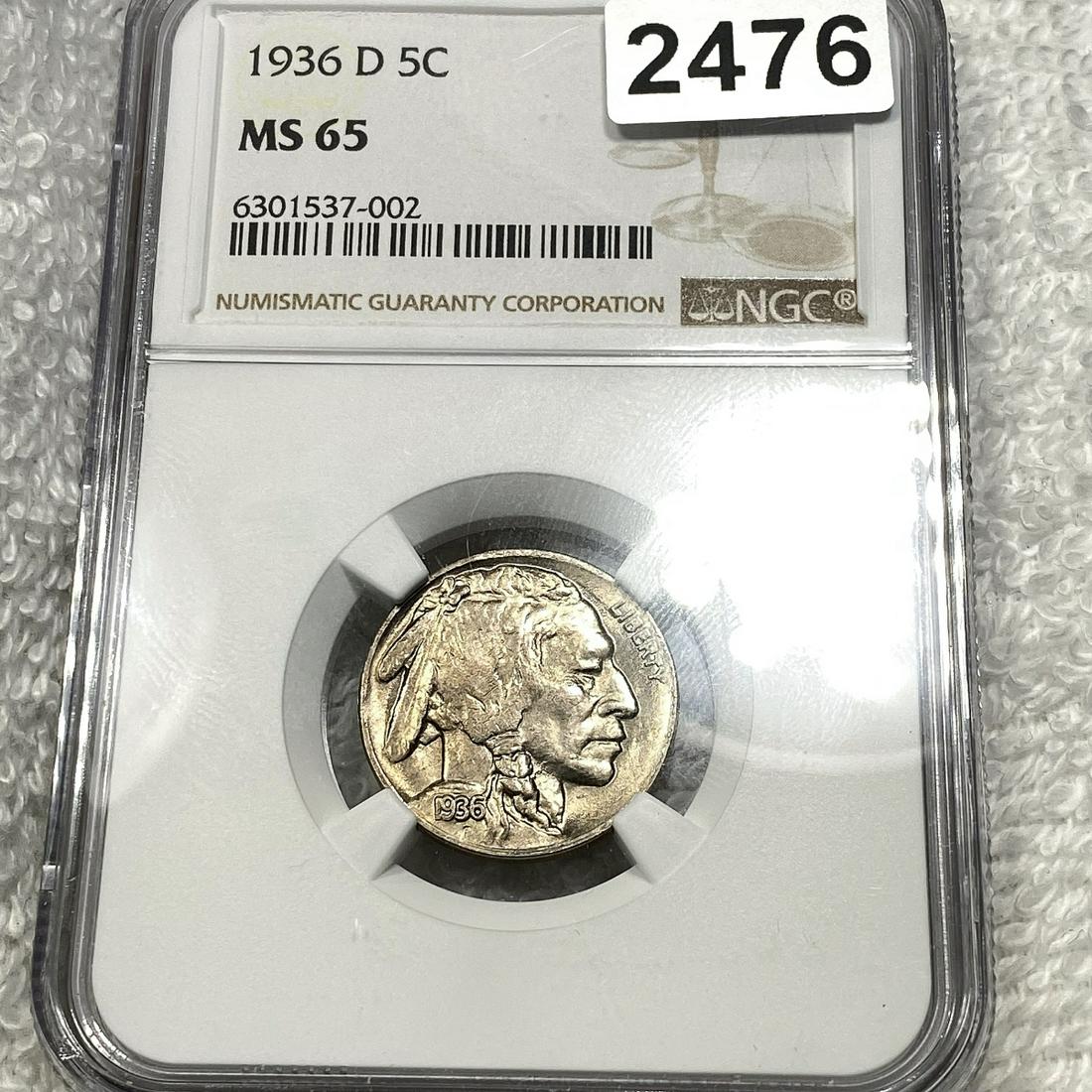 1936-D Buffalo Nickel NGC - MS65 (1 of 2)
