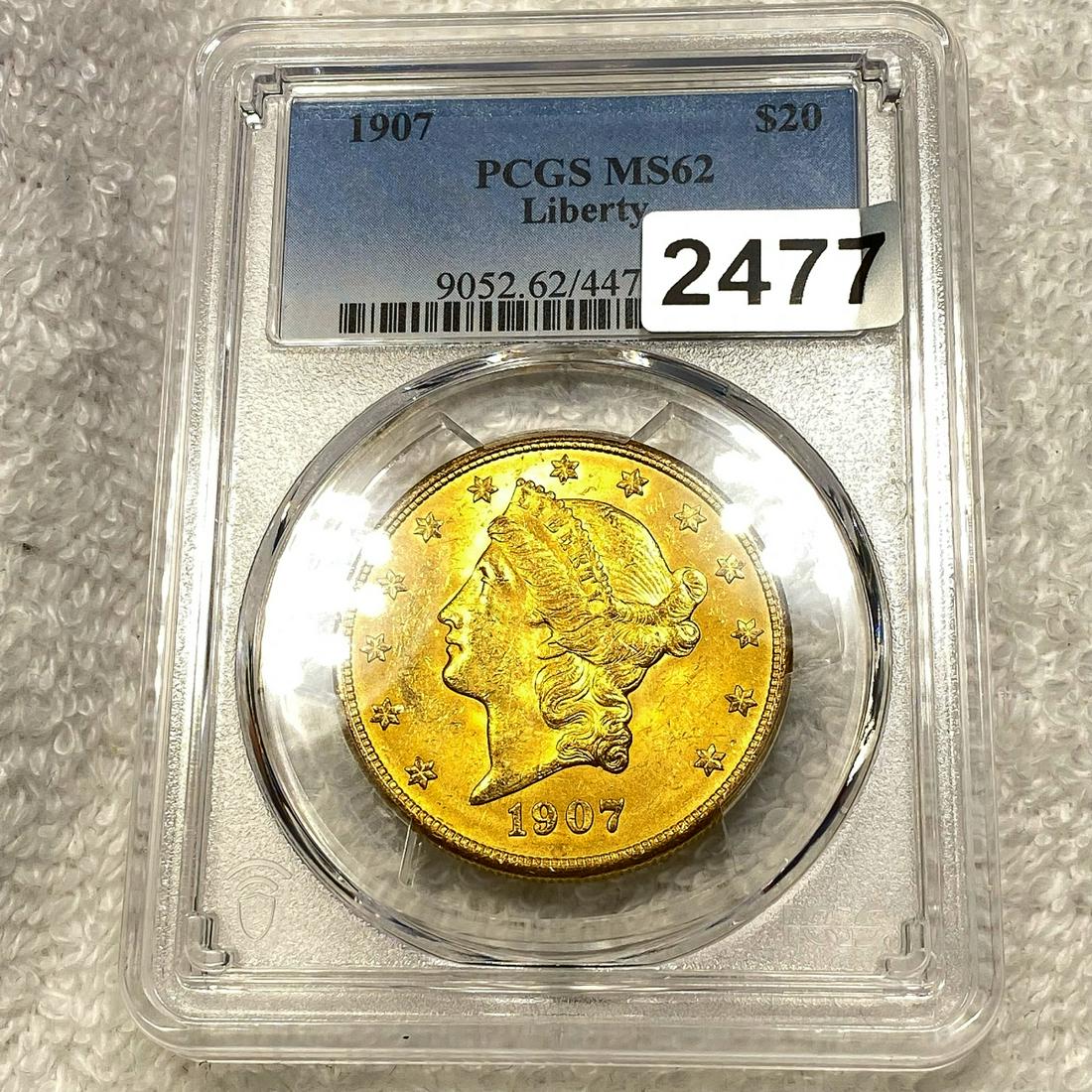 1907 $20 Gold Double Eagle PCGS - MS62 (1 of 2)