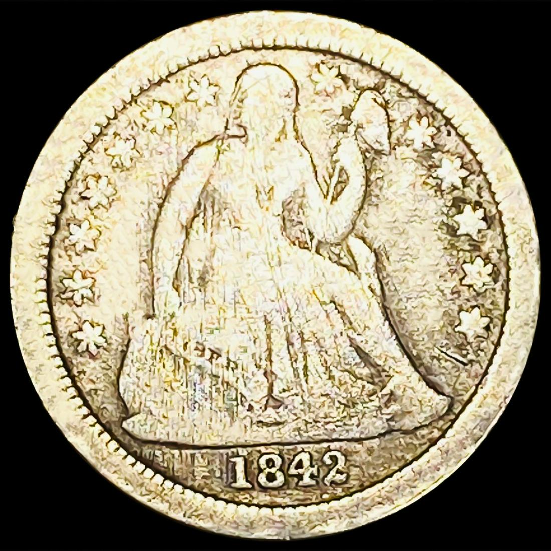 1842-O Seated Liberty Dime NICELY CIRCULATED (1 of 2)