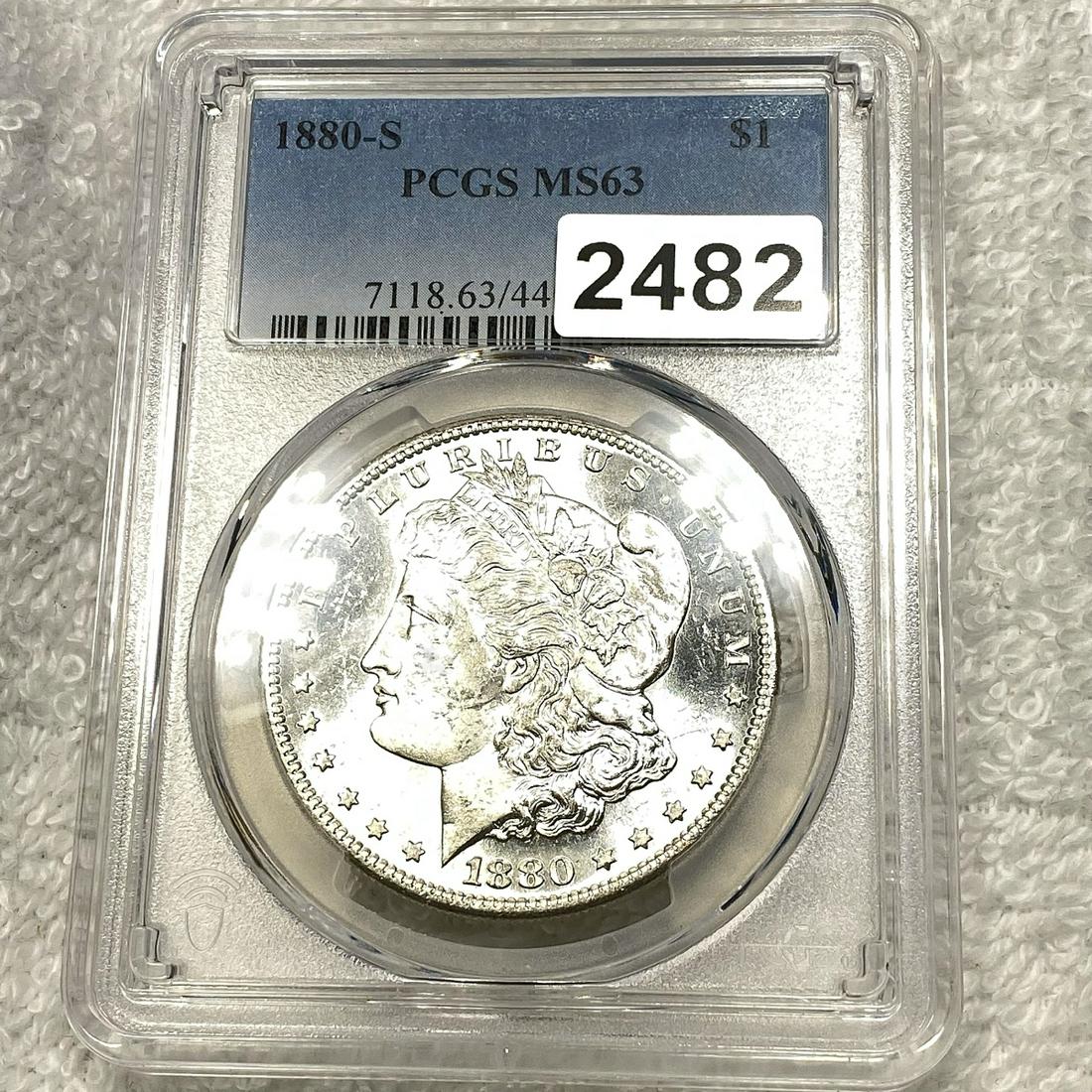 1880-S Morgan Silver Dollar PCGS - MS63 (1 of 2)