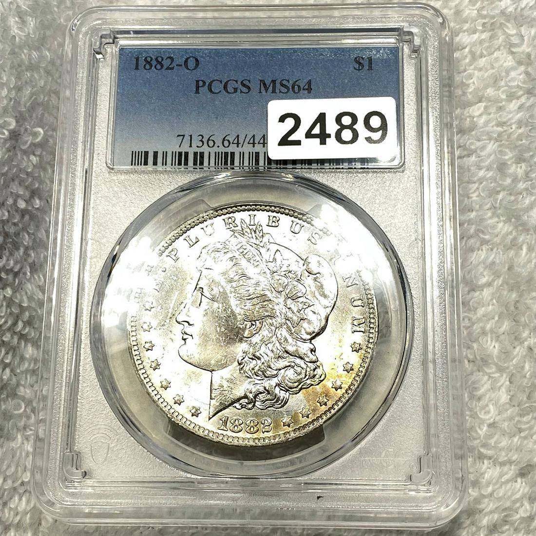 1882-O Morgan Silver Dollar PCGS - MS64 (1 of 2)