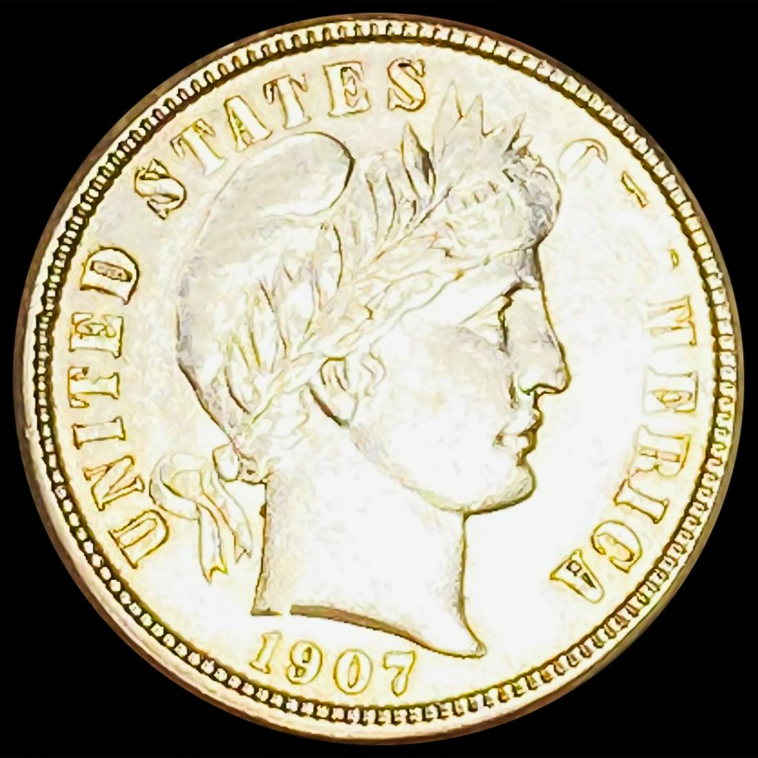 1907-O Barber Dime UNCIRCULATED (1 of 2)