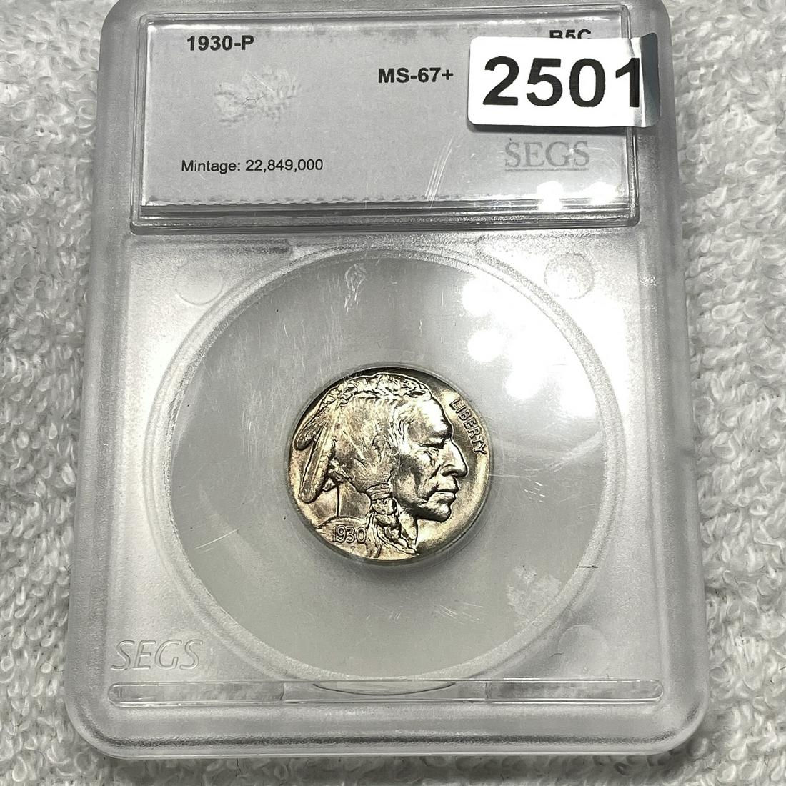 1930 Buffalo Nickel SEGS - MS67+ (1 of 2)