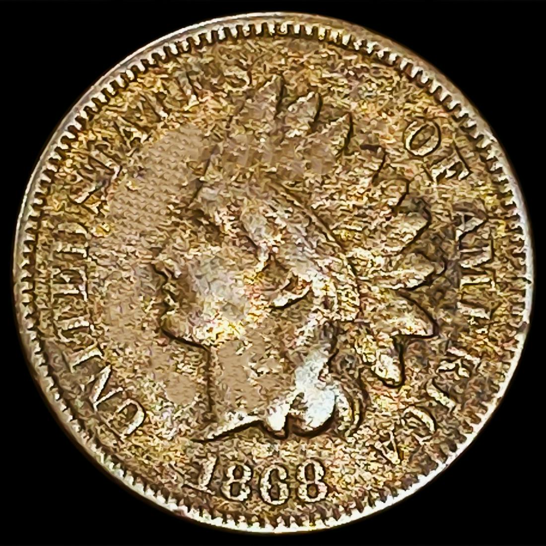 1868 Indian Head Cent ABOUT UNCIRCULATED (1 of 2)