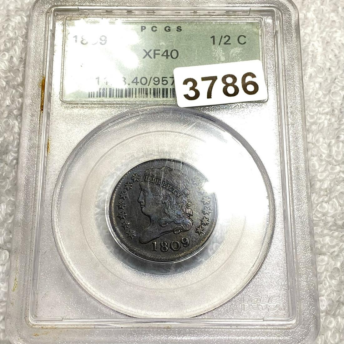 1809 Classic Head Half Cent PCGS - XF40 (1 of 2)