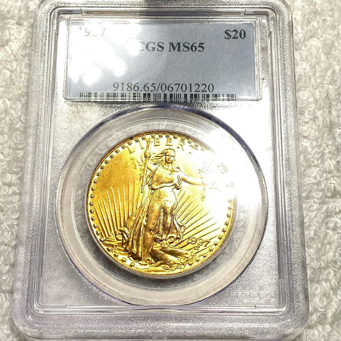 1927 $20 Gold Double Eagle PCGS - MS65 (1 of 2)