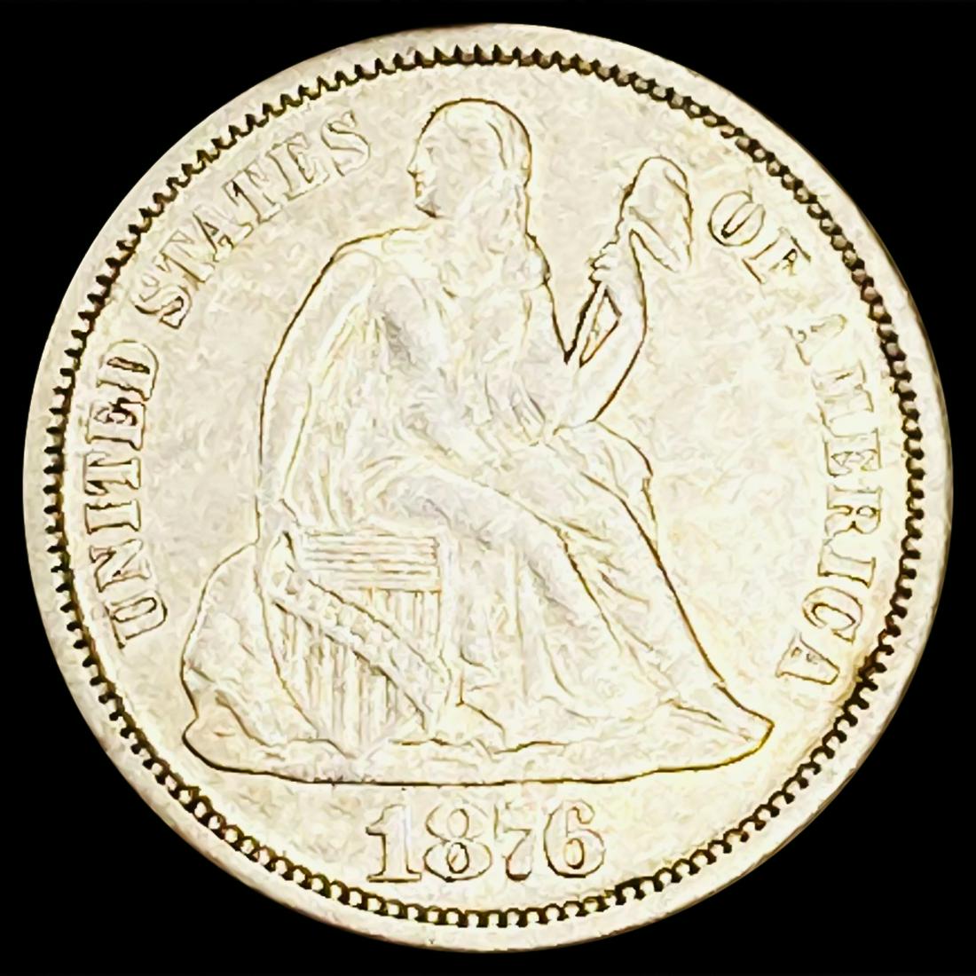 1876 Seated Liberty Dime UNCIRCULATED (1 of 2)