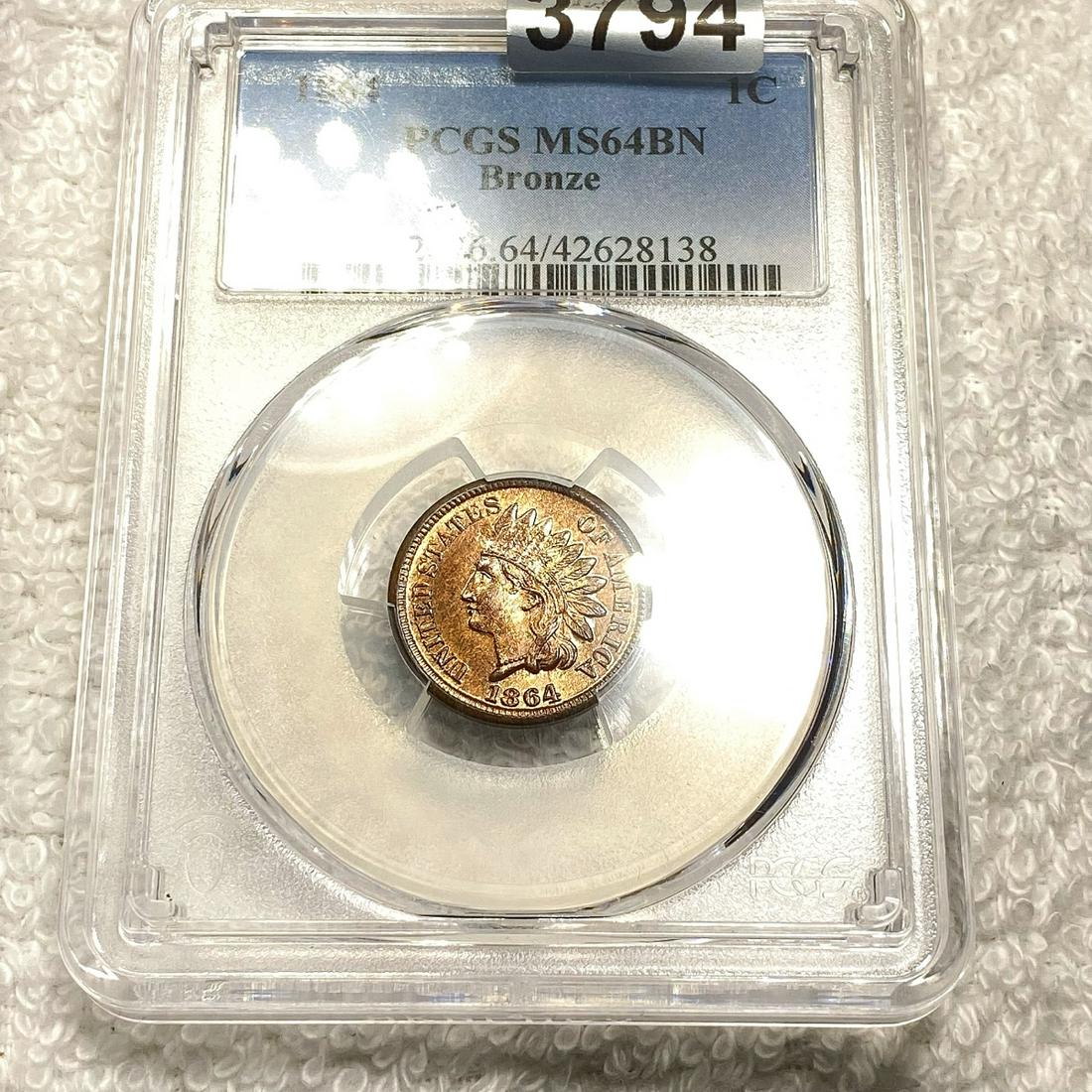 1864 Indian Head Cent PCGS - MS64 BN Bronze (1 of 2)