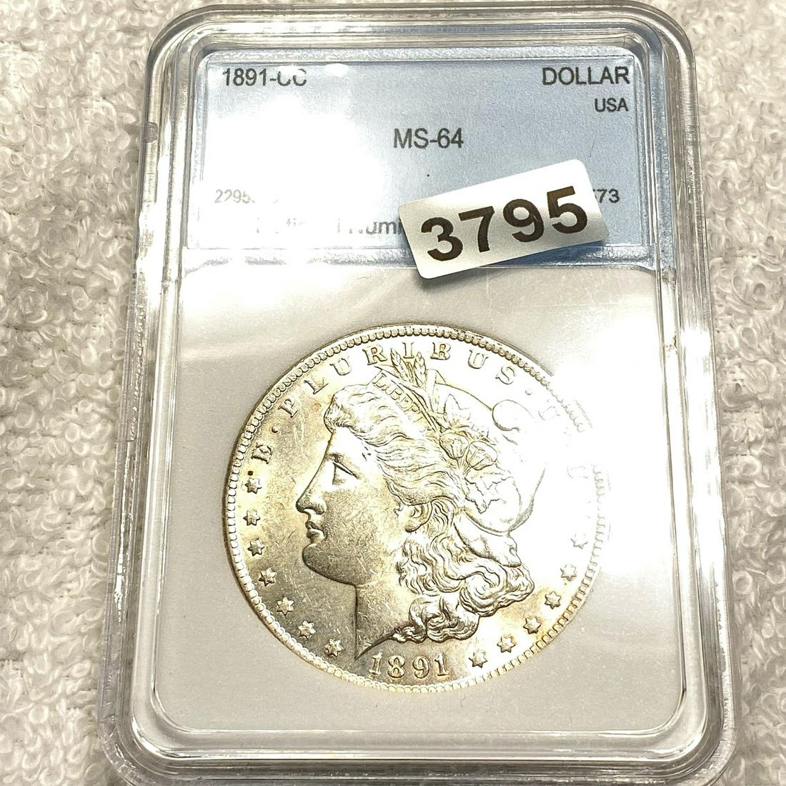 1891-CC Morgan Silver Dollar NNC - MS64 (1 of 2)